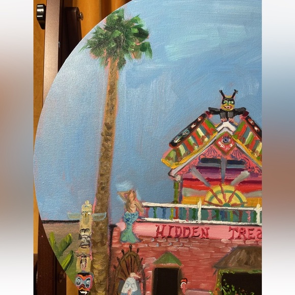 Topanga Canyon Hidden Treasures Oil Painting On Canvas Impressionism California - Picture 6 of 8